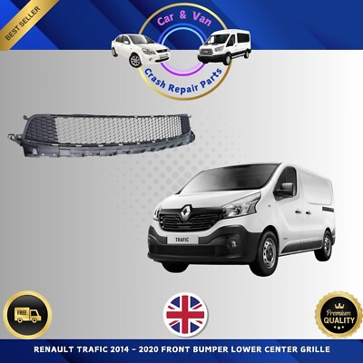  RENAULT TRAFIC 2014 - 2020 FRONT BUMPER LOWER CENTER GRILLE BLACK 622544919R