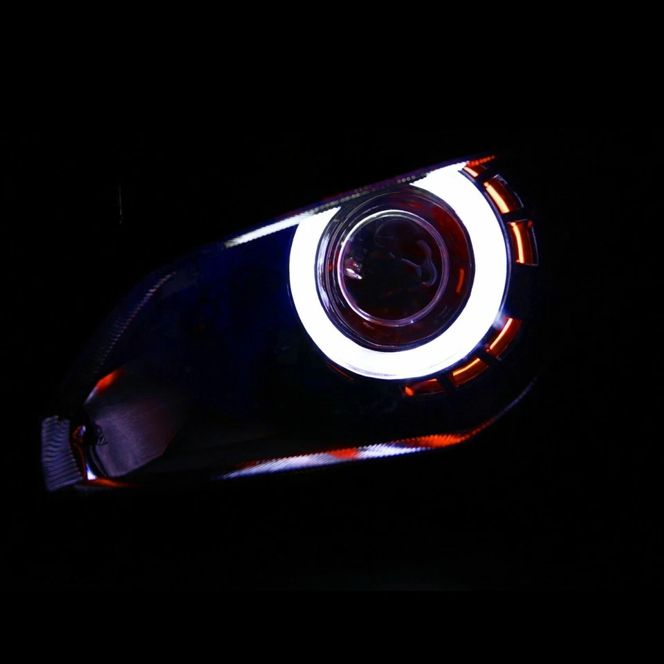 Conjunto de faros proyectores HID Demon Angel Eye aptos para Ninja 300 EX300 13-17 Foto 2 de 4