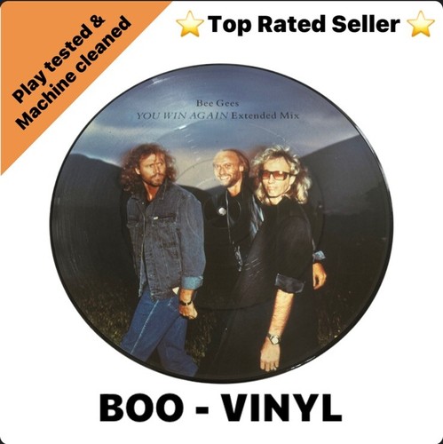 Bee Gees - You Win Again Limited Edition Picture Disc W8351 TP EX Condition