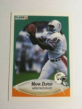 MARK DUPER 1990 FLEER FOOTBALL CARD # 239 C5409