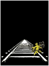 Wall Decor Poster.Fine Graphic Art Design.Angel waiting Train.Room Home art.336