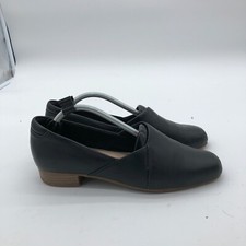 Clarks Collection Juliet Palm Loafer Women's 7.5 M Black Casual Shoe Comfort