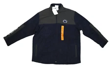 Penn State NCAA Champion Soft Shell Full Zip Jacket Grey Navy Logo Mens 2XL