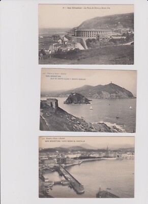 SAN SEBASTIAN CARD/SANTA CLARA ISLAND/THE BULLRING/VIEW FROM