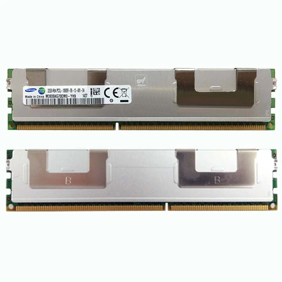 Samsung 32GB 4Rx4 PC3L-10600R DDR3L 1333Mhz 240Pin DIMM ECC SERVER Memory RAM - Image 2 of 2