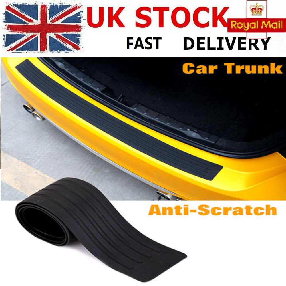 35.4" Car Bumper Guard Rubber Cover Rear Door Sill Plate Protector