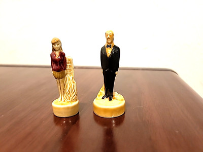 Lot Of 2 Wade England Tiny Treasures Figurines DC COMICS 1999 Alfred & Lois Lane