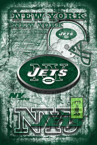 New York Jets 12x18in Poster, New York Jets Free Shipping US