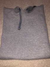 mens gray sleeveless hooded sweatshirt size L