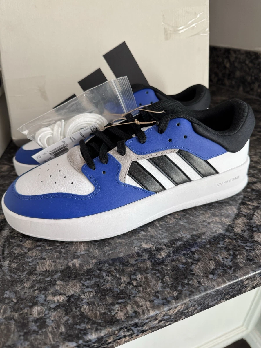 Adidas Court 24 White Black Semi Lucid Blue for sale | eBay display picture 2