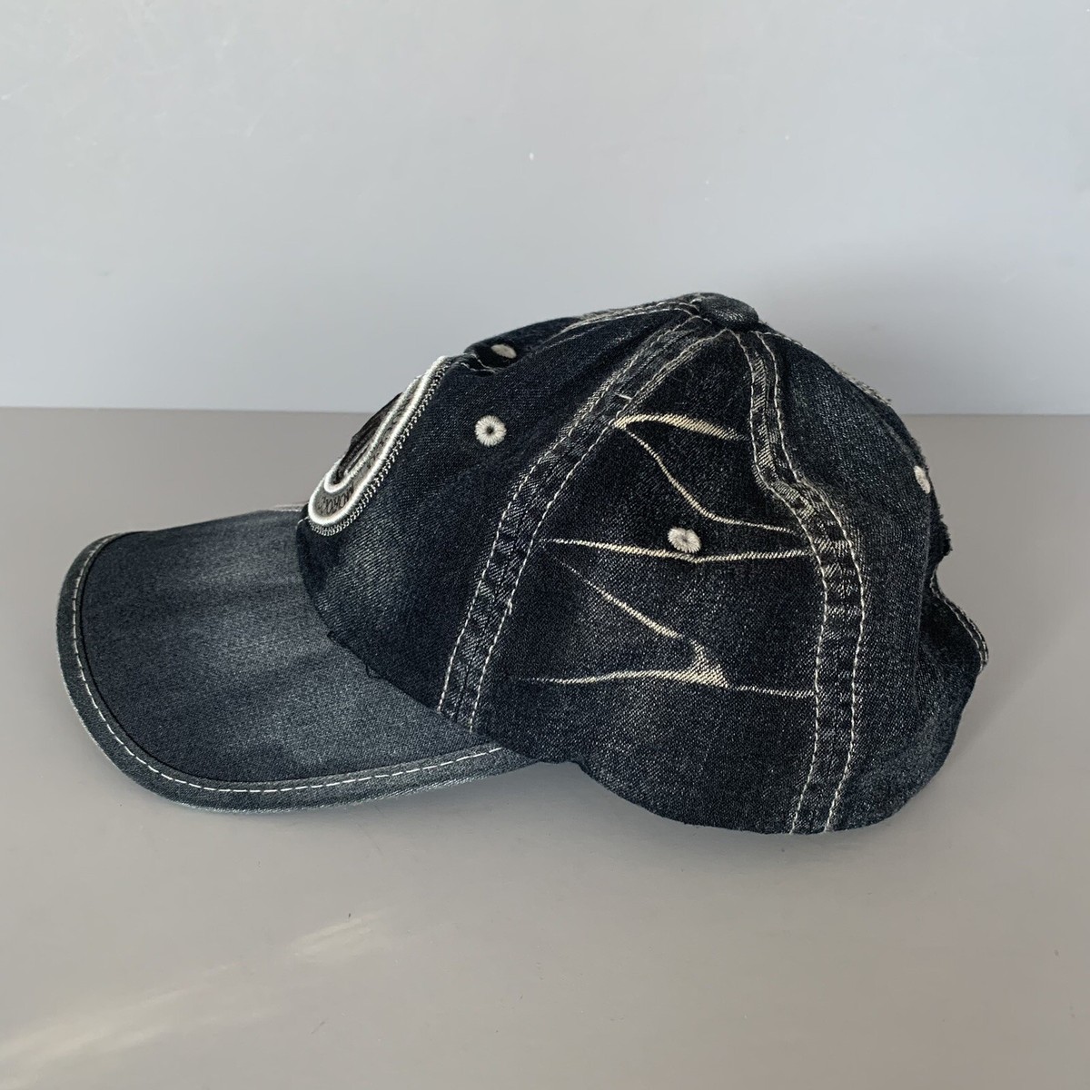 Robin Ruth Morocco Logo Adjustable Faded Washed Black Baseball Cap Robin Ruth Morocco Logo Washed Faded Black Baseball Cap Mens  main image 4
