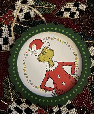 NEW WITH TAG! Dr. Seuss How the Grinch Stole Christmas Grinch Ornament!