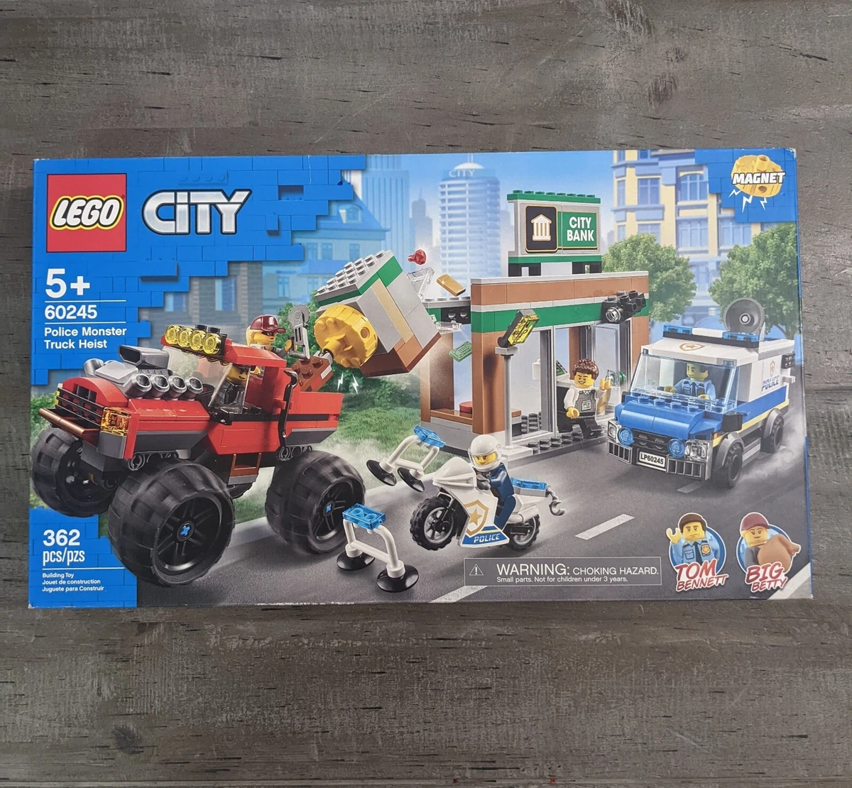 LEGO City Police Monster Truck Heist 60245 Building Set for Kids (362  Pieces)