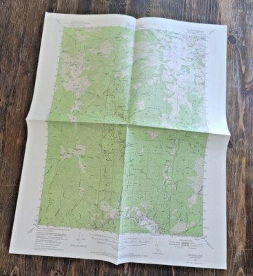 Map Vintage 1951 US Geological Survey Helena, CA 15-minute series Quad Topo
