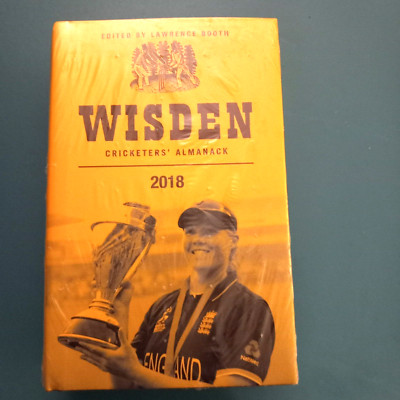 Wisden Cricketers' Almanack 2018-Lawrence Booth, New & Sealed