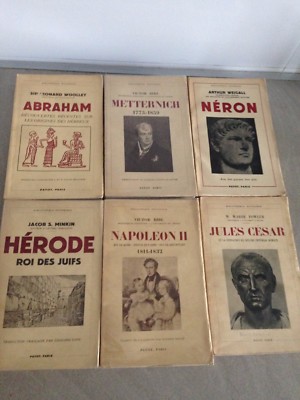 KONVOLUT 5 PAYOT / NERON-CESAR-ABRAHAM-HERODES-METTERNICH / 4 AUTOREN