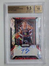 TRAE YOUNG 2018-19 Panini Prizm Fast Break Rookie Auto RC BGS 9.5 GEM MINT SP