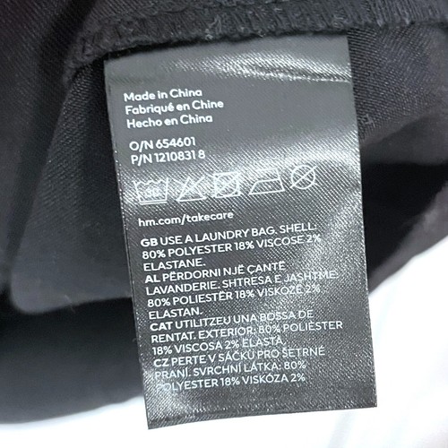 H&M Black Mini Dress in Black Size 8 / XS - NEW + TAGS - Picture 6 of 6
