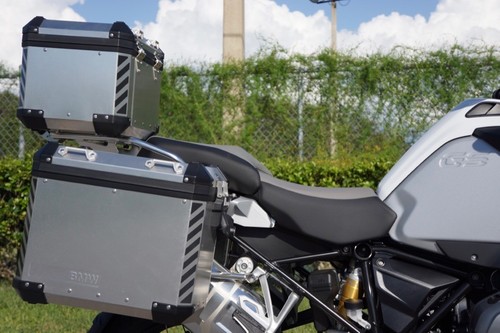 Motorcycle Reflective Chevrons Decals for BMW GS Touratech Panniers and Top Case - Picture 4 of 8