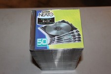 SEALED PACK OF 50 Slim 14mm Single CD DVD Black Movie Case Storage Box CRC98330