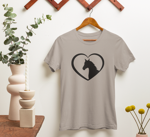 Horse Heart T-SHIRT Equestrian Riding Pony Funny Joke Novelty Birthday Gifts - Picture 22 of 22