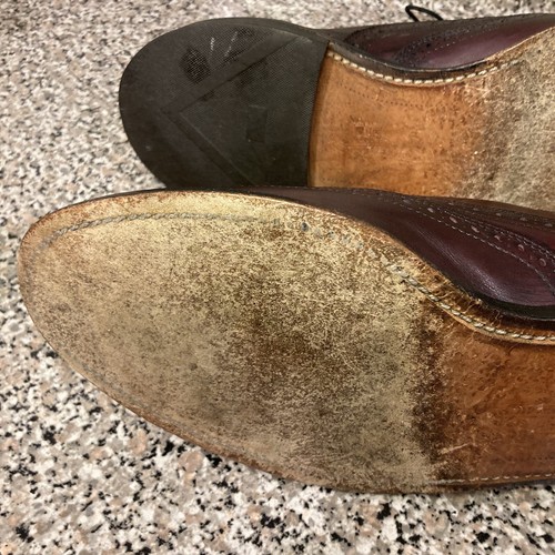 Allen Edmonds Chester 1973 Burgundy Wingtip Oxford 9B EUC - Picture 15 of 24