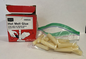 Vintage Sears Hot Glue Gun Sticks 80512 partial 20 (2’’) Sticks. Read