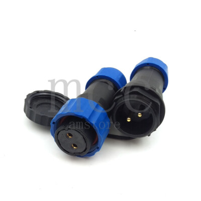 SD20 2pin Waterproof IP68 Docking Aviation Plugs and Socket Cable Connectors