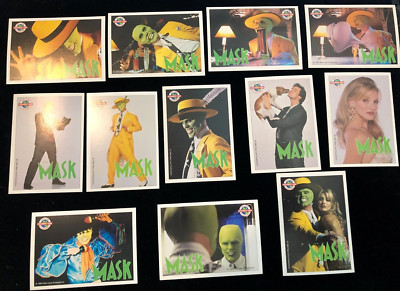 NEW 12 Card Jim Carrey Mask Set - 1994 New Line Productions / Edwards Cinema