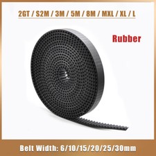 Black Rubber Open-ended Timing Belts Synchronous Belt For Pulley CNC Printer