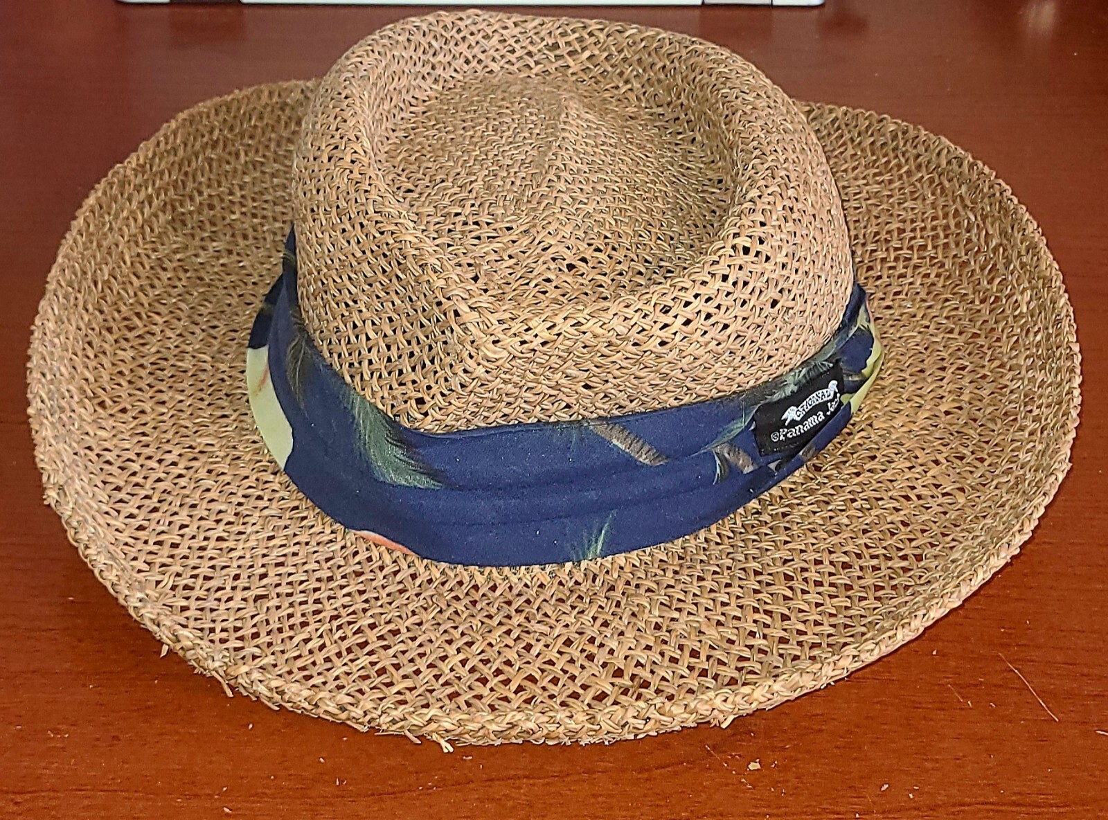 Original Panama Jack Hand Woven Straw Hat with Wide … Gem