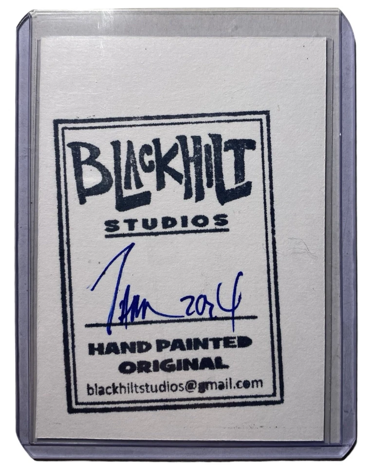 2024 Blackhilt Harry Potter 1/1 Hand Painted Original Art Card Auto Javier - Image 3 of 3
