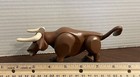 Fisher Price Longhorn Bull Husky Helper Brown Steer Figure 1980 VTG Hong Kong  — photo 7