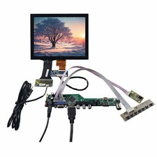 HD VGA AV USB LCD Controller Board 8in 1024x768 Capacitive Touch IPS LCD Display
