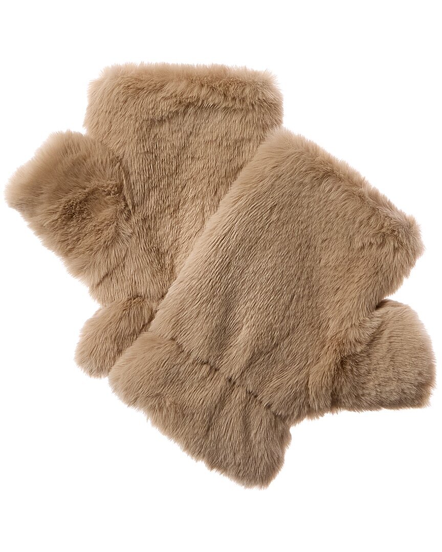 Варежки без пальцев La Fiorentina женские коричневые