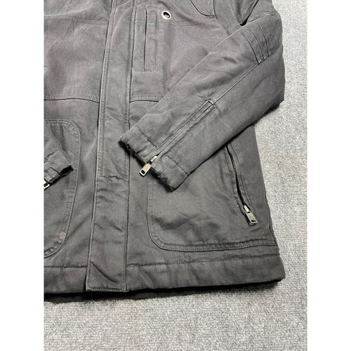 Applied Theory Men's Black Utility Jacket Long Sleeve Zip Up Workwear Size XL - Picture 9 of 19