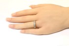 14k White gold .99CT SI2 I natural diamond channel set wedding band ring 4.6g — photo 9