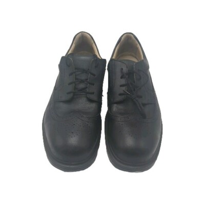 ELTEN Business GmbH Ostwall Black Leather Oxford Lace Up Casual Steel Toe 11.5XW