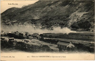 AK Die Alpen - Silberfabrik und Bahnhofsviertel (989037)