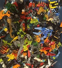Lego 50 Random Bionicle Technic and/or Hero Factory Pieces Parts Bulk W/ Mask