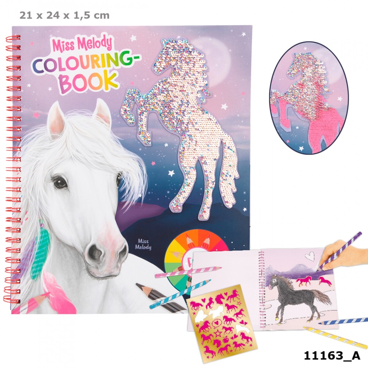 Depesche Miss Melody Colouring Book With Glitter