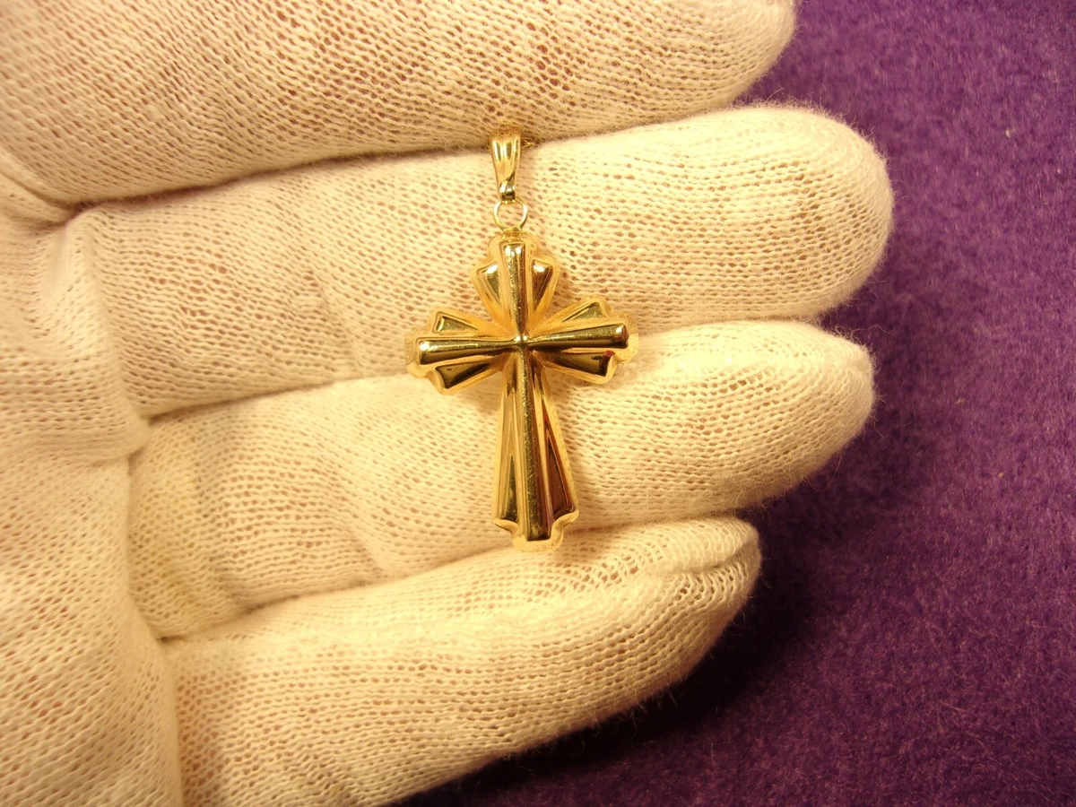 Gold cross necklace ebay online