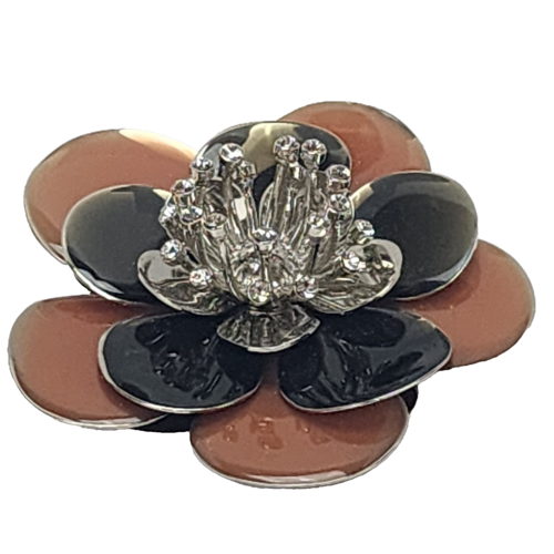 Vintage Miu Miu Brooch Flower Italy Crystal Stones Beautiful Quality - Picture 11 of 24