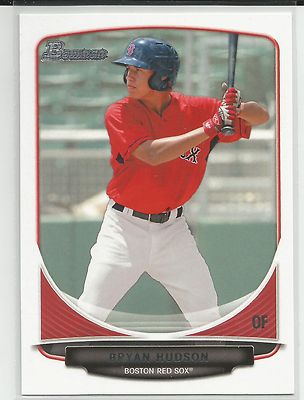 Bryan Hudson Boston Red Sox 2013 Bowman Draft Prospect