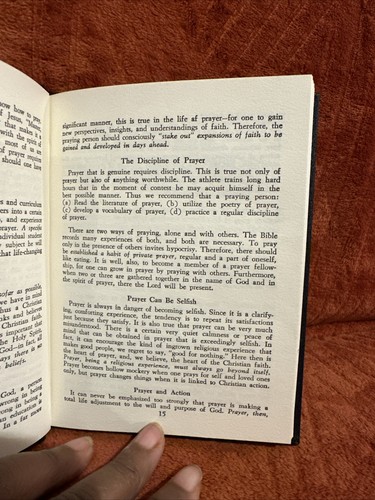 1960 The Student at Prayer H D Bollinger Prayers for All Situations Devotional - Picture 6 of 10