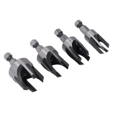 Tapered Plug Cutter 1/4in Hex Shank Claw Type Imperial Taper Cutting Tool Part