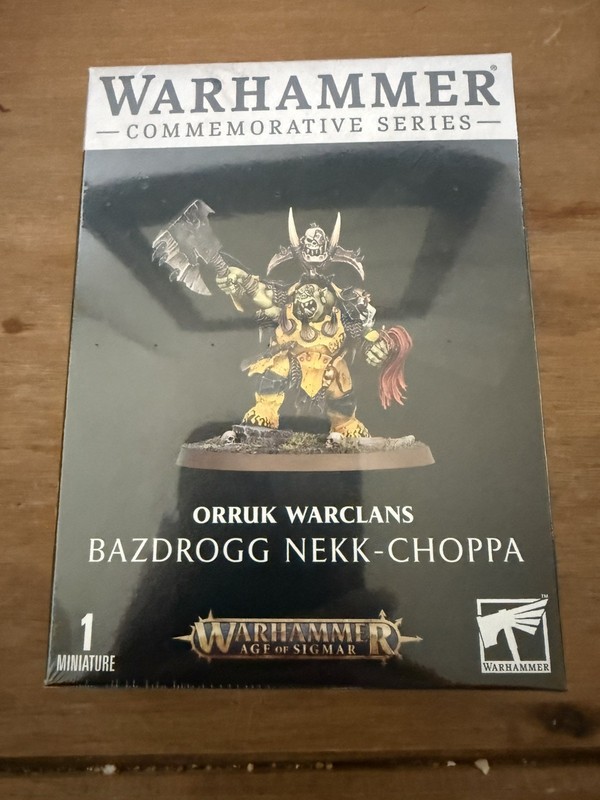 Warhammer Commemorative Series Bazdrogg Nekk-Choppa Orruk Warclans Orks New