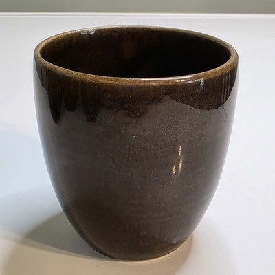 Vintage Russel Wright by Steubenville American Modern Tumbler in Black Chutney