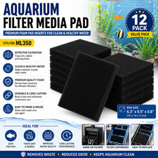 Bio Sponge Filter Media Pad Cut-to-fit Foam Upto 40" for Aquarium Fish Tank Pond
