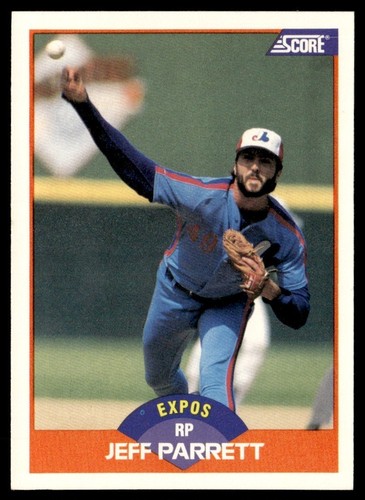1989 Score Jeff Parrett Montreal Expos #377